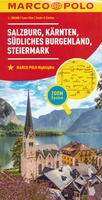 Salzburg, Kärnten, Steiermark, Südliches Burgenland