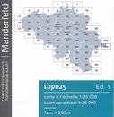 Wandelkaart - Topografische kaart 56A/1-2 Topo25 Manderfeld | NGI - Nationaal Geografisch Instituut