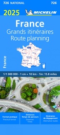 Wegenkaart - landkaart 726 Frankrijk Route Planning 2025 | Michelin