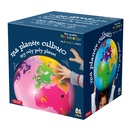 Opblaasbare wereldbol - globe Mijn planeet Culbuto roze | Caly Toys