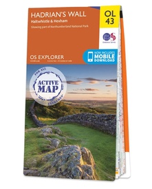 Wandelkaart - Topografische kaart 43 OS Explorer Map | Active Hadrian's Wall / Haltwhistle / Hexham area | Ordnance Survey