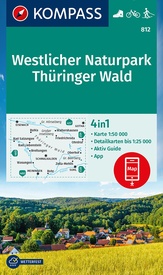 Wandelkaart 812 Westlicher Naturpark Thüringer Wald | Kompass