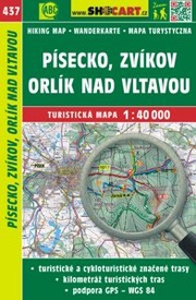 Wandelkaart 437 Písecko, Zvíkov, Orlík nad Vltavou - Burg Zvikov (Klingenberg), Altsattel (Moldau) | Shocart