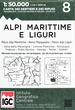 Wandelkaart 08 Alpi marittime e Liguri | IGC - Istituto Geografico Centrale