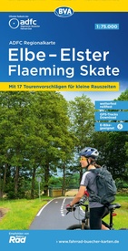 Fietskaart ADFC Regionalkarte Elbe - Elster, Flaeming Skate | BVA BikeMedia