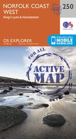 Wandelkaart - Topografische kaart 250 OS Explorer Map | Active Norfolk Coast West | Ordnance Survey