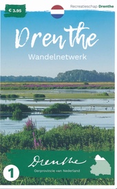 Wandelknooppuntenkaart - Wandelkaart 1 Wandelnetwerk Drenthe Noord Drenthe met Groningen - Roden - Eelde - Zuidlaren | Recreatieschap Drenthe