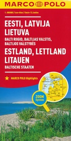 Wegenkaart - landkaart Baltikum Estland, Letland, Litouwen (Baltische Staten) | Marco Polo