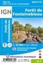 Wandelkaart 2417OT Forêt de Fontainebleau mini | IGN - Institut Géographique National