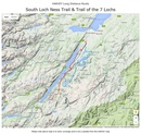 Wandelkaart South Loch Ness Trail | Harvey Maps