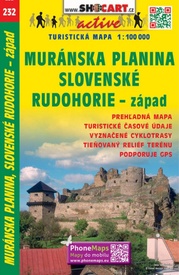 Fietskaart 232 Muránska Planina, Slovenské rudohorie vých | Shocart