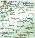 Wandelkaart 4 Basel - Bazel - Olten - Aarau, Zwitserse Jura | Kümmerly & Frey