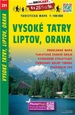 Fietskaart 231 Vysoké Tatry, Liptov, Orava | Shocart