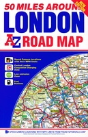 50 Miles Around London Road Map