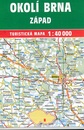 Wandelkaart 451 Okolí Brna, západ | Shocart