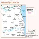 Wandelkaart - Topografische kaart 325 OS Explorer Map Morpeth, Blyth | Ordnance Survey