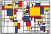 Wereldkaart Mondriaan World Map