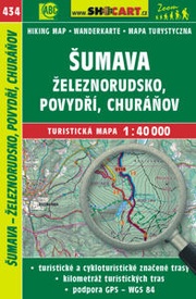 Wandelkaart 434 Böhmerwald Sumava -  Šumava Železnorudsko Povydří Churáňov | Shocart