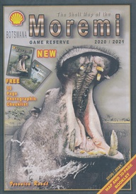 Wegenkaart - landkaart Moremi - Tourist Map of Moremi Game Reserve Botswana | Shell