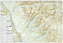 Wandelkaart 313 Topographic Map Guide North Fork: Glacier National Park | National Geographic