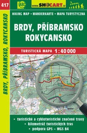 Wandelkaart 417 Brdy, Pribram, Rokycansko | Shocart