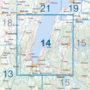 Fietskaart 14 Cykelkartan Vättern runt, södra delen - Vattern Meer zuidelijk gedeelte | Norstedts
