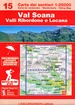 Wandelkaart 15 Val Soana, Valle di Ribordone, Valle di Locana | L'Escursionista editore