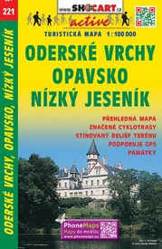 Fietskaart 221 Oderské vrchy, Opavsko, Nízký Jeseník  | Shocart