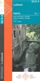 Wandelkaart - Topografische kaart 32/3-4 Topo25 Lubbeek | NGI - Nationaal Geografisch Instituut