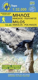 Wandelkaart 10.45 Milos - Kimolos - Polyvos | Anavasi