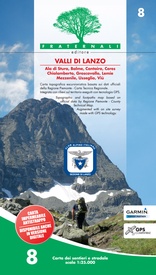 Wandelkaart 8 Valli di Lanzo | Fraternali Editore