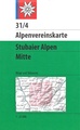 Wandelkaart 31/4 Alpenvereinskarte Stubaier Alpen - Mitte | Alpenverein