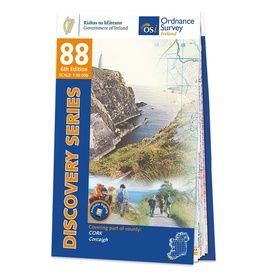 Topografische kaart - Wandelkaart 88 Discovery Cork (Dunmanus Bay) | Ordnance Survey Ireland