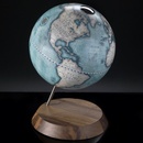 Klassieke wereldbol Design tafelglobe Bridge ø 22 cm - met geïntegreerd draadloos oplaadsysteem | Zoffoli