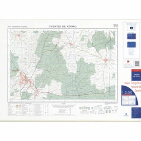 Topografische kaart 525-I Fuentes de Oñoro | CNIG - Instituto Geográfico Nacional1