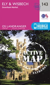 Wandelkaart - Topografische kaart 143 Landranger Active Ely / Wisbech / Downham Market | Ordnance Survey