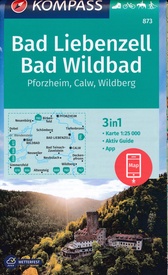 Wandelkaart 873 Bad Liebenzell - Bad Wildbad | Kompass