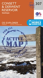 Wandelkaart - Topografische kaart 307 OS Explorer Map | Active Consett / Derwent Reservior | Ordnance Survey