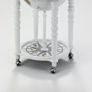 Barglobe - Wereldbol Elegance White - Wit | Zoffoli