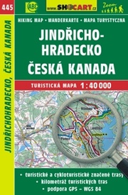 Wandelkaart 445 Jind?ichohradecko, ?eská Kanada | Shocart