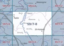 Topografische kaart - Wandelkaart 59/7-8 Topo25 Grupont - Saint Hubert | NGI - Nationaal Geografisch Instituut