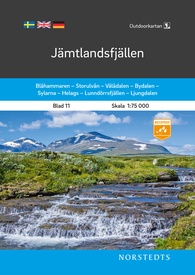 Wandelkaart 11 Outdoorkartan Jämtlandsfjällen | Norstedts