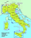 Overzicht wegenkaarten - fietskaarten Touring Club Italiano TCI 200.000