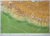 Reliëfkaart - Wandkaart Nepal 3D | GeoRelief