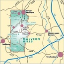 Wandelkaart Malvern Hills | Harvey Maps