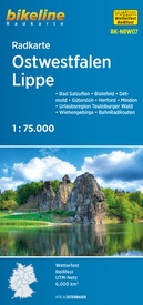 Fietskaart NRW07 Bikeline Radkarte Ostwestfalen Lippe | Esterbauer