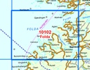 Wandelkaart - Topografische kaart 10102 Norge Serien Folda | Nordeca