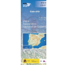 Topografische kaart 872-II Cala d'Or | CNIG - Instituto Geográfico Nacional