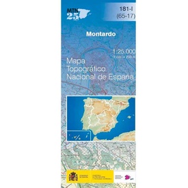 Topografische kaart 181-I Montardo | CNIG - Instituto Geográfico Nacional