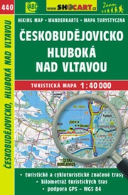 Wandelkaart 440 ?eskobud?jovisko, Hluboká nad Vltavou | Shocart